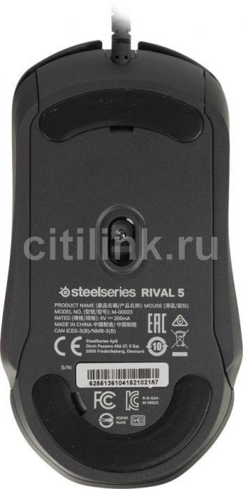 Мышь SteelSeries Rival 5, игровая, оптическая, проводная, USB, черный [62551] - фото 10 - id-p206882004