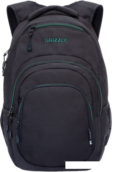 Школьный рюкзак Grizzly RQ-003-31 (черный/бирюзовый) - фото 1 - id-p204507315