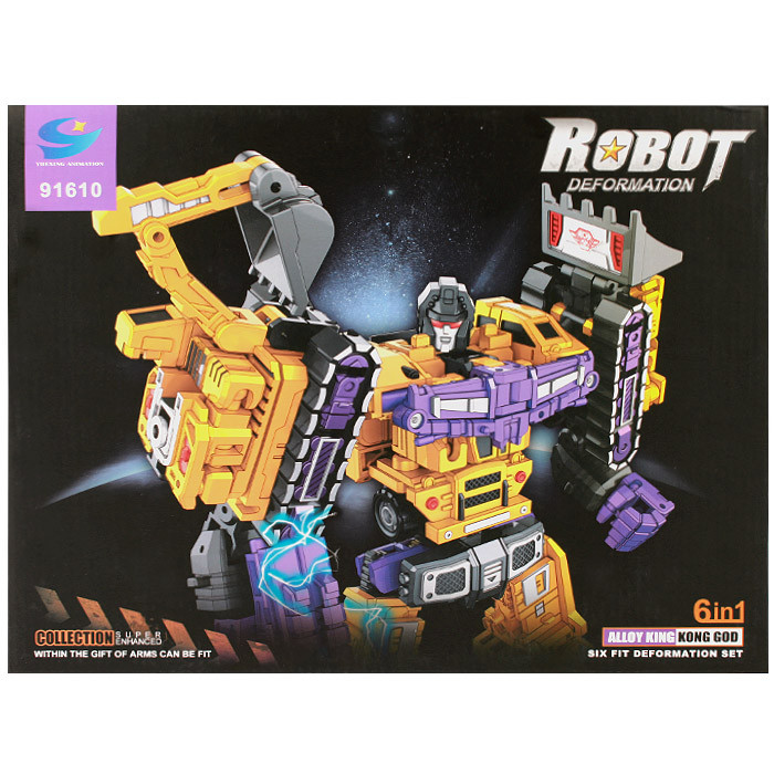 Робот-трансформер 6в1.  7 предметов. Игрушка