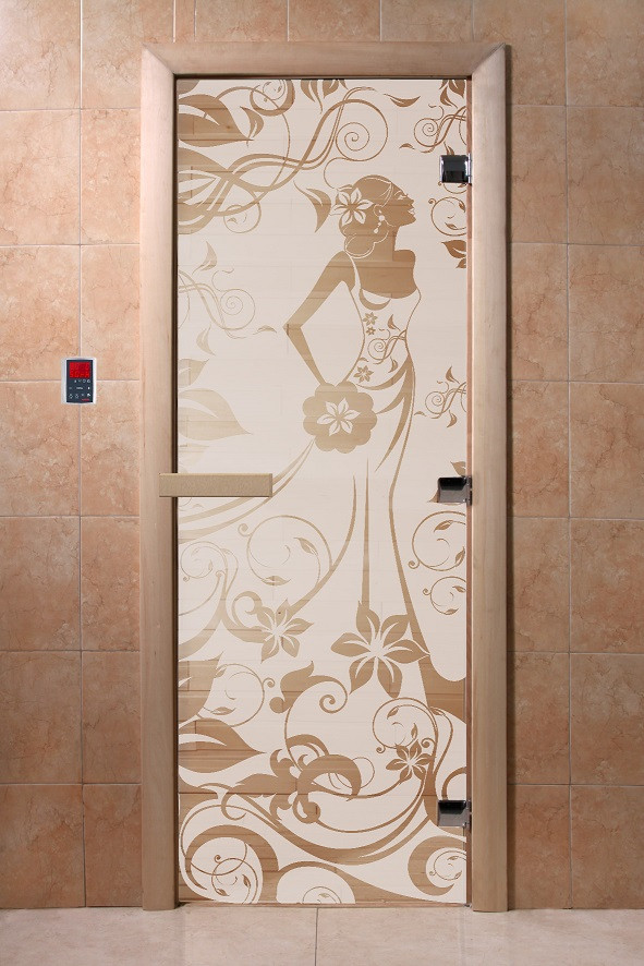 Двери для саун серия «Девушка в цветах» - фото 2 - id-p28860562