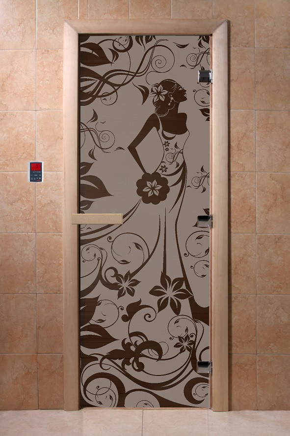Двери для саун серия «Девушка в цветах» - фото 3 - id-p28860562