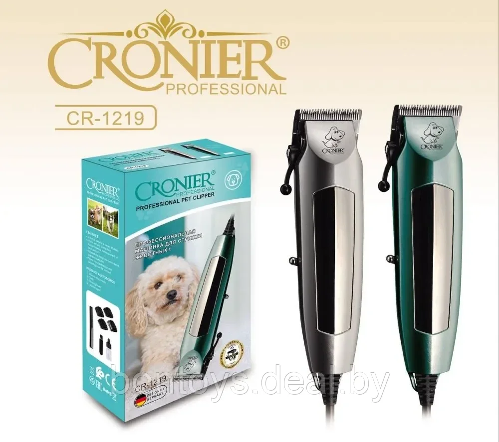 Машинка для стрижки животных Cronier CR-1219  / триммер для собак