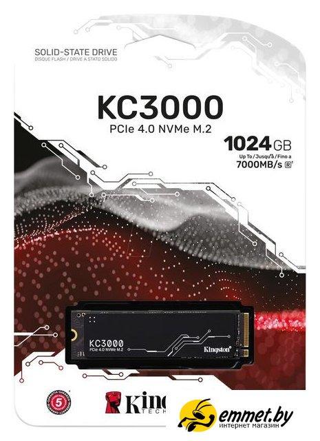 SSD Kingston KC3000 1TB SKC3000S/1024G - фото 5 - id-p207242006