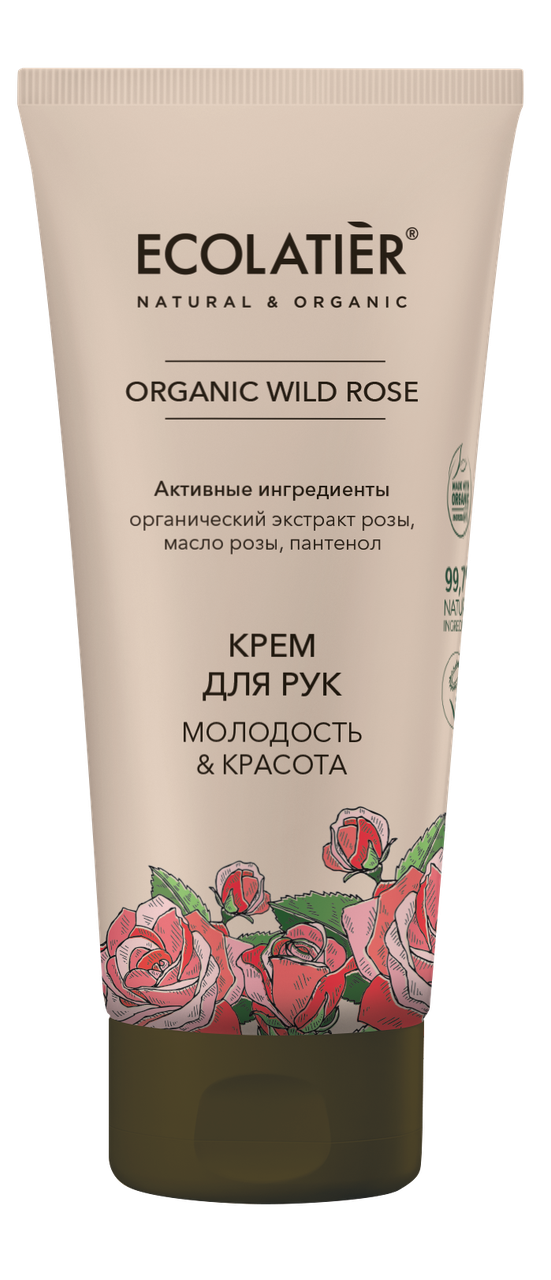 Крем для рук Ecolatier Green Wild Rose "Молодость & Красота", 100 мл - фото 1 - id-p207256200