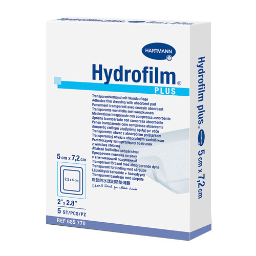 Повязка самофиксирующаяся стерильная Hartmann Hydrofilm Plus - фото 1 - id-p207256381