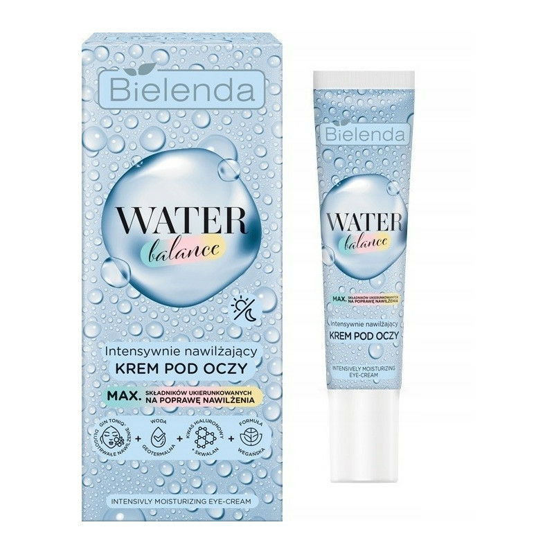 Интенсивно увлажняющий крем вокруг глаз Bielenda Water Balance, 15 мл - фото 1 - id-p207256391