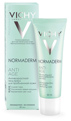 Крем-гель антивозрастной для проблемной кожи Vichy Виши Normaderm Anti-Age, 50 мл - фото 1 - id-p207256407