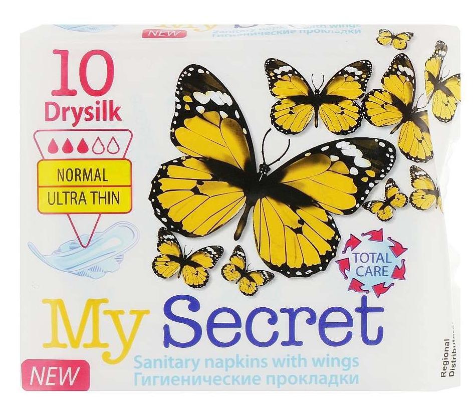 Гигиенические женские прокладки My Secret Drysilk, 10 шт - фото 1 - id-p207256283