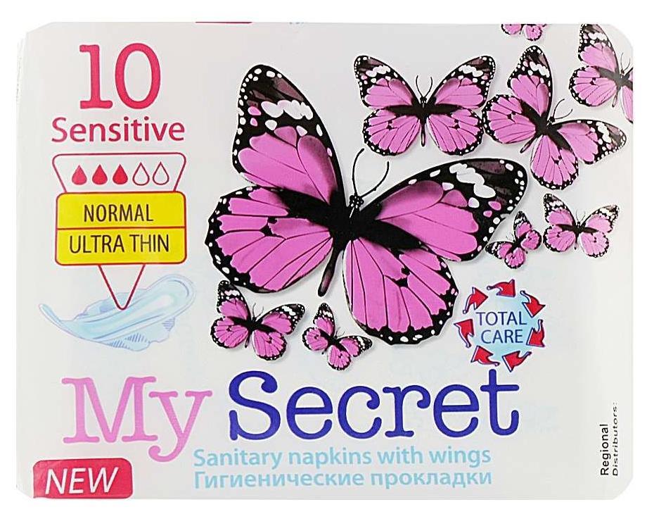 Гигиенические женские прокладки My Secret Sensetive, 10 шт - фото 1 - id-p207256285