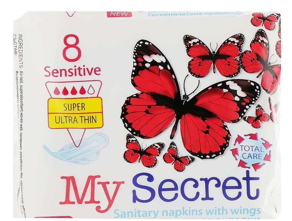 Гигиенические женские прокладки My Secret Sensetive, 8 шт - фото 1 - id-p207256286
