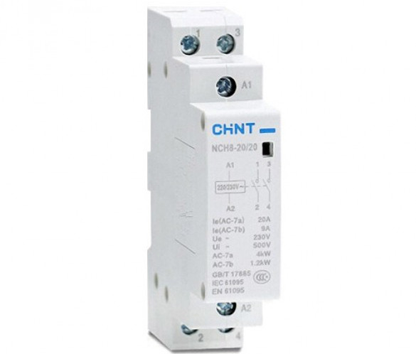 CHINT NCH8-20/20 20А 2НО АС220/230В 50Гц Контактор модульный - фото 1 - id-p207259222