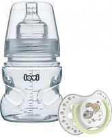Бутылочка для кормления пластиковая Lovi Medical+, 150 мл  + пустышка силиконовая Night&Day 0+