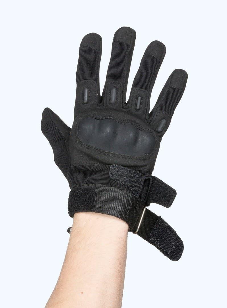 Перчатки Tactical PRO с двумя застежками (black). Размер L - фото 2 - id-p207263273