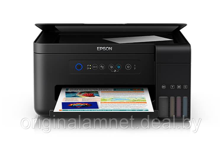 МФУ Epson L4150 с оригинальной СНПЧ и чернилами