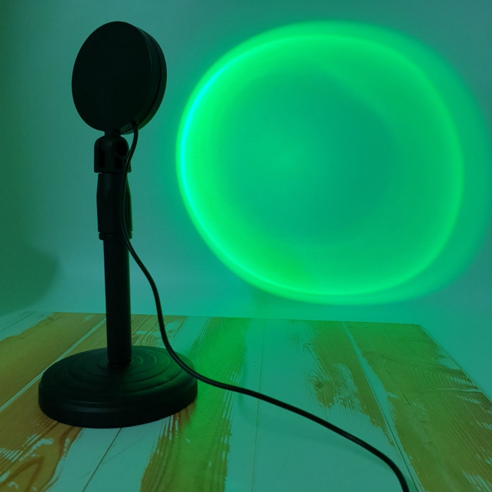 Светодиодная лампа с проекцией заката Sunset Lamp для Tik-Tok 16 цветов c пультом дистанционного управления 5W - фото 2 - id-p207263671