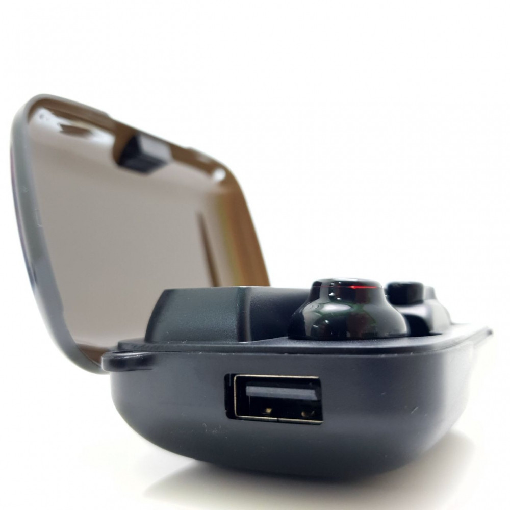 Беспроводные спортивные Bluetooth наушники TWS NEWEST М19 с зарядным кейсом (Powerbank, Bluetooth 5.1, - фото 3 - id-p207267466
