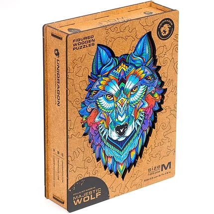 Пазл от Unidragon Величественный Волк M, 24х33 см, 185 деталей, фото 2