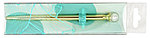 Ручка подарочная шариковая автоматическая Meshu White Pearl корпус золотистый, стержень синий