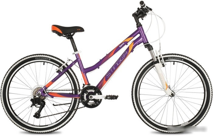 Велосипед Stinger Laguna 24 р.12 2022 (фиолетовый) - фото 1 - id-p207286008