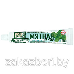 Зубная паста "Главаптека" 90г, мятная, освежающая мята, без футляра (Россия)