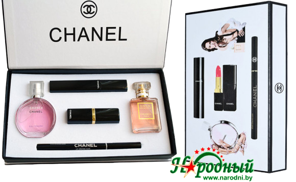 Подарочный набор Chanel 5 в 1 - фото 2 - id-p92405856