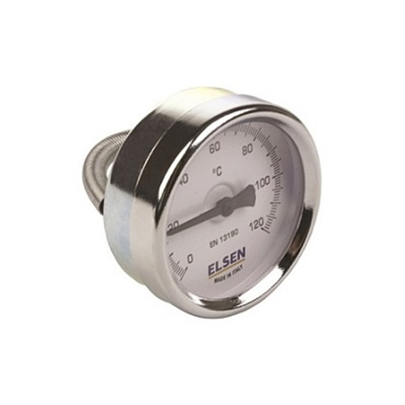ELSEN Термометр биметаллический, Ø-63,накладной, T°C -от 0 до +120 ET63.00 - фото 1 - id-p203990483