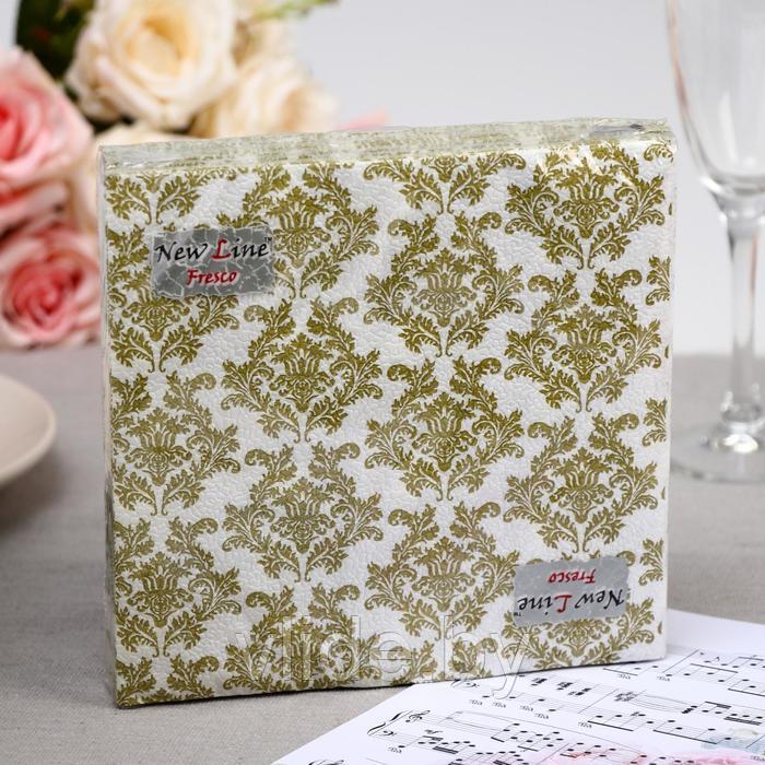Салфетки бумажные New Line FRESCO Барокко 2-слоя 20 листов 33*33 4807919