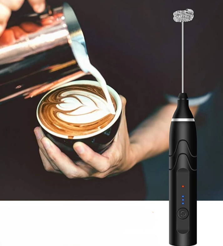 Портативный капучинатор USB Speed Adjustable Milk Frother (3 скорости, венчик для молока, венчик для яиц) - фото 2 - id-p207294418