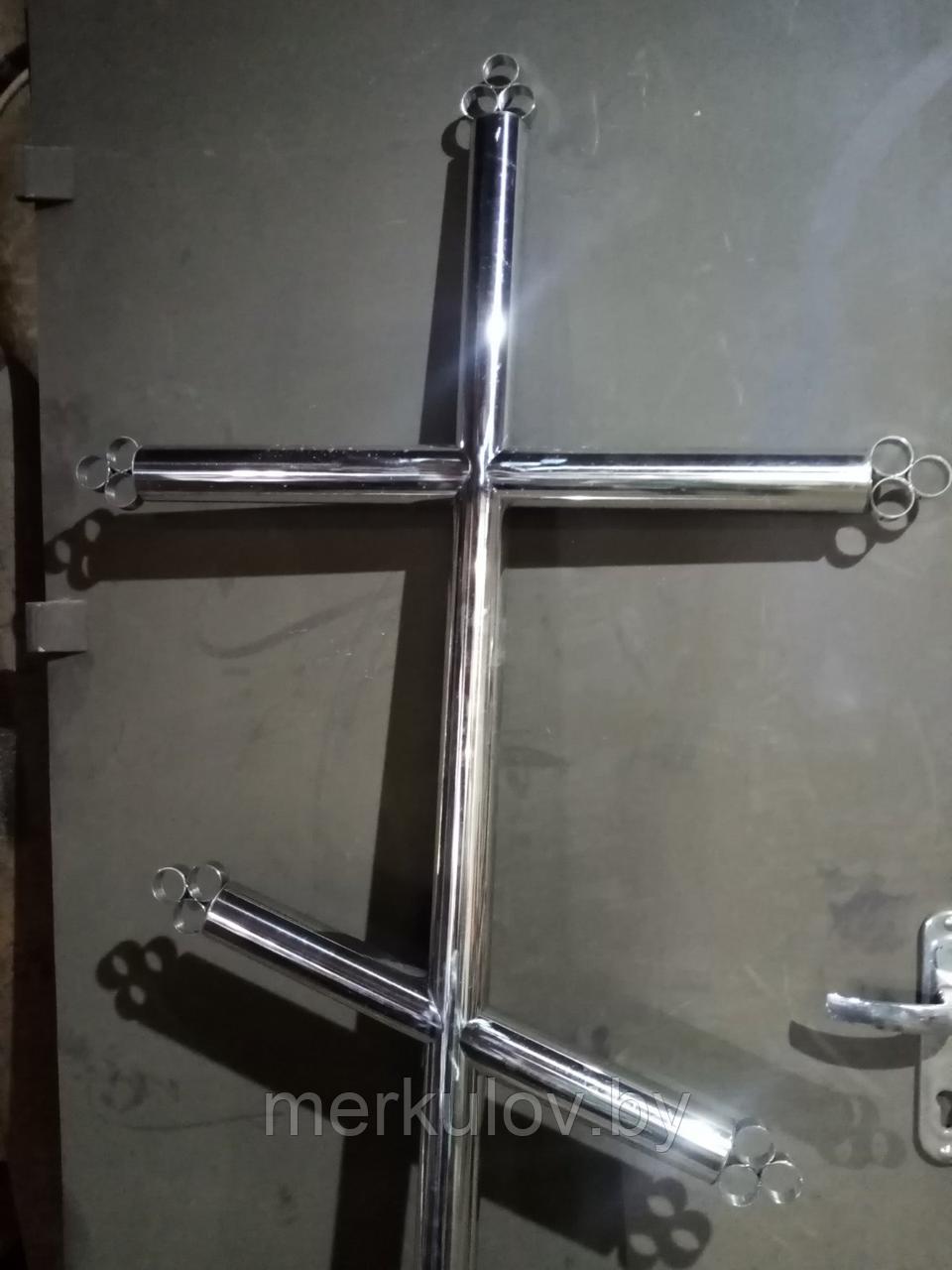 Крест из нержавейки православный d51 мм, простой без рисунка. - фото 3 - id-p121323768