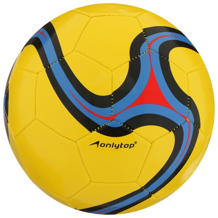 Мяч футбольный ONLYTOP размер 5, 290 гр, 32 панели, 2 подслоя, машин.сшивка, микс 1039241 - фото 1 - id-p207304428