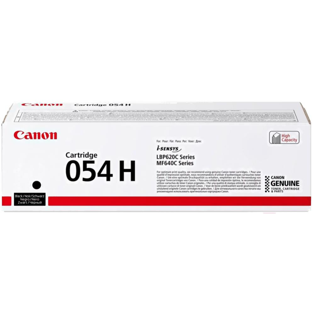 Картридж CANON 054 H BK / 3028C002 (для i-SENSYS MF640C Series, LBP620C Series)