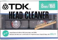 Чистящая видеокассета Hi8/8mm/Video8 - TDK 8CL-11 Head Cleaner (для аналоговых видеокамер)