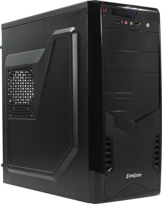 Корпус Miditower ExeGate CP-601-CP400 (ATX, БП CP400 с вент. 8см, 2*USB, аудио, черный) EX261449RUS - фото 1 - id-p207291741
