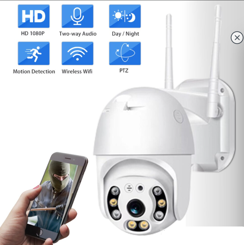 Уличная Wifi 1080P IP 66 Smart камера с микрофоном, ночное видение - фото 1 - id-p207319726