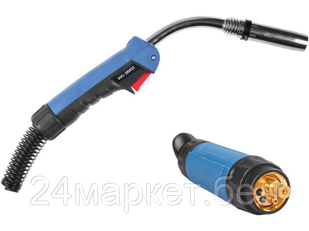 Горелка сварочная MIG MAG WG-36KD (5м, 340А) SOLARIS (CO2 - 340A, Ar(Ar+CO2) - 320A, 0.8-1.2мм, ПВ - 60%, 5, фото 2