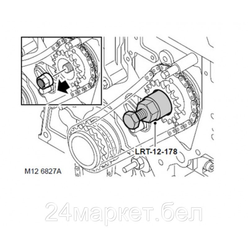 Съемник ТНВД BMW (M47, M57, M47TU, M57TU, M47T2), в блистере Rock FORCE RF-9G1501 - фото 4 - id-p207261044