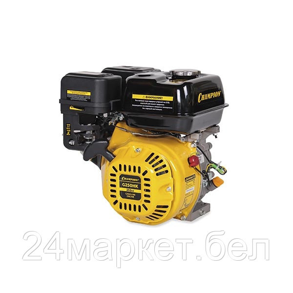 Двигатель 8 лс/5,9 кВт, 252 см.куб, диаметр 25,4 мм, шпонка (G250HK) - фото 1 - id-p207261841