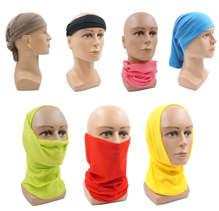Шарф -маска на лицо Neck Gaiter / Снуд 16 вариантов ношения / Бандана - фото 9 - id-p207333191