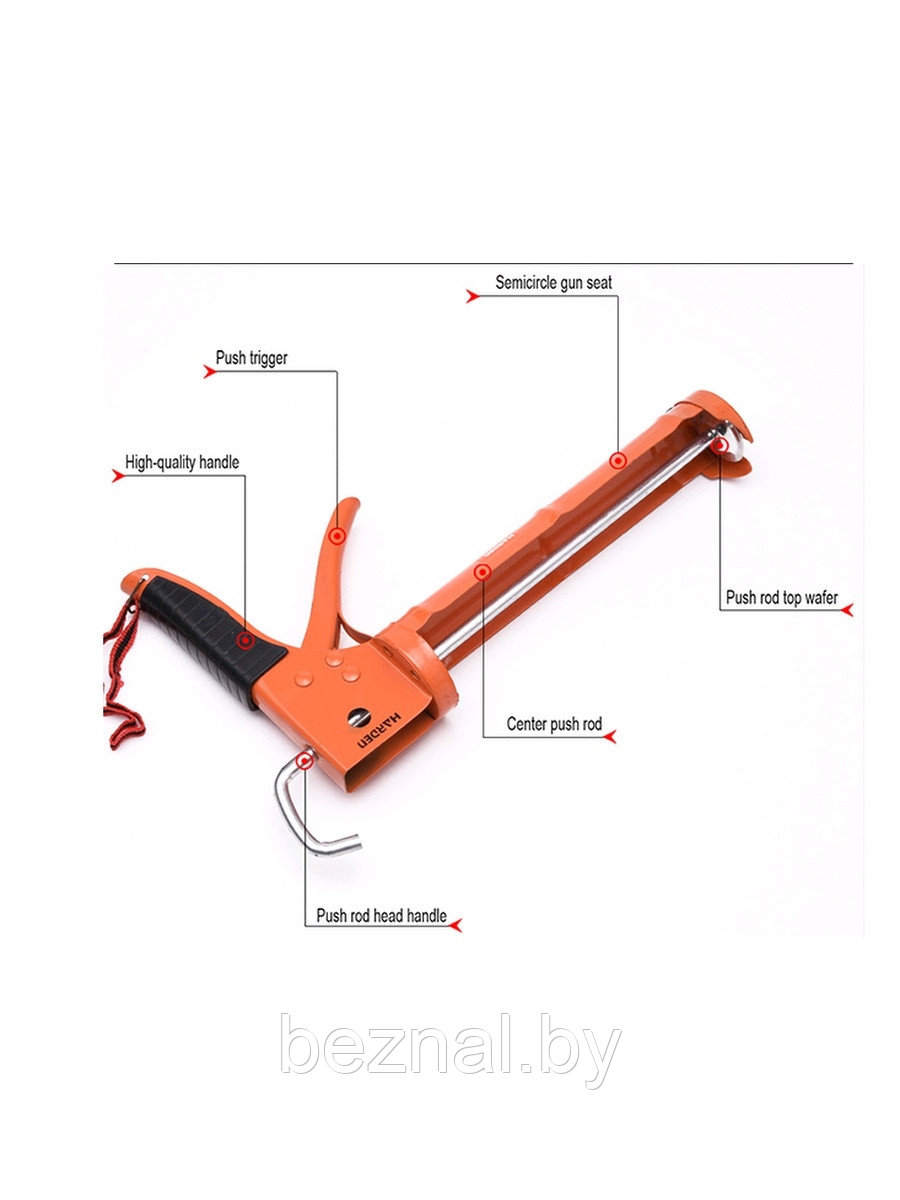 Пистолет для герметика цилиндрический 9" HARDEN (620409) - фото 3 - id-p207333580