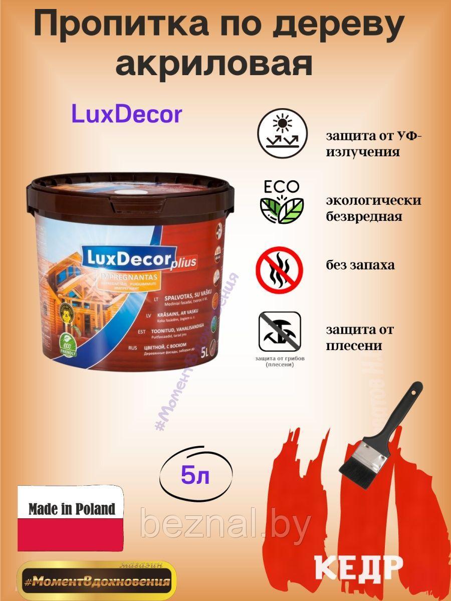 Цветная пропитка для дерева LuxDecor 5л - фото 1 - id-p207333658