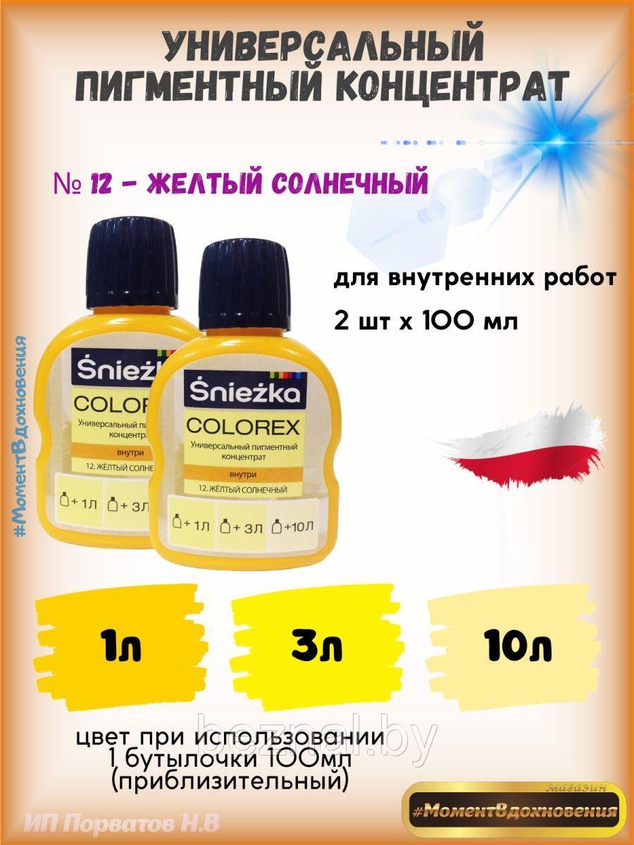 Колеры для краски солнечно-желтый Sniezka Colorex 100мл*2шт - фото 1 - id-p207333694