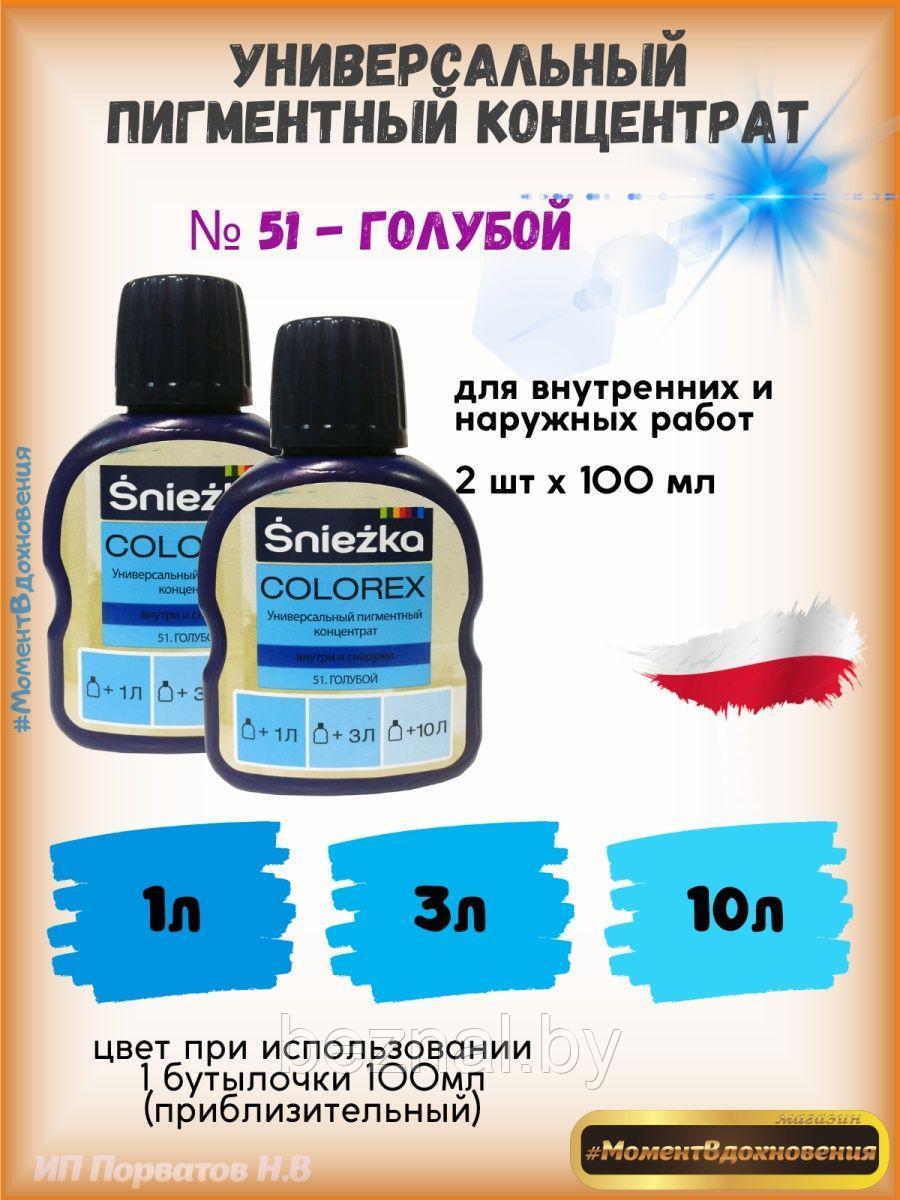 Колеры для краски голубой Sniezka Colorex 100мл*2шт - фото 1 - id-p207333700