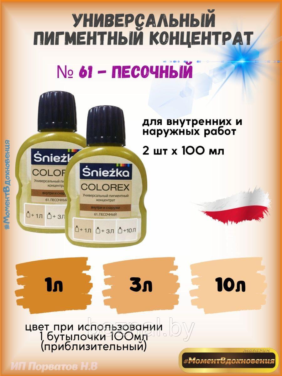 Колеры для краски песочный Sniezka Colorex 100мл*2шт - фото 1 - id-p207333702
