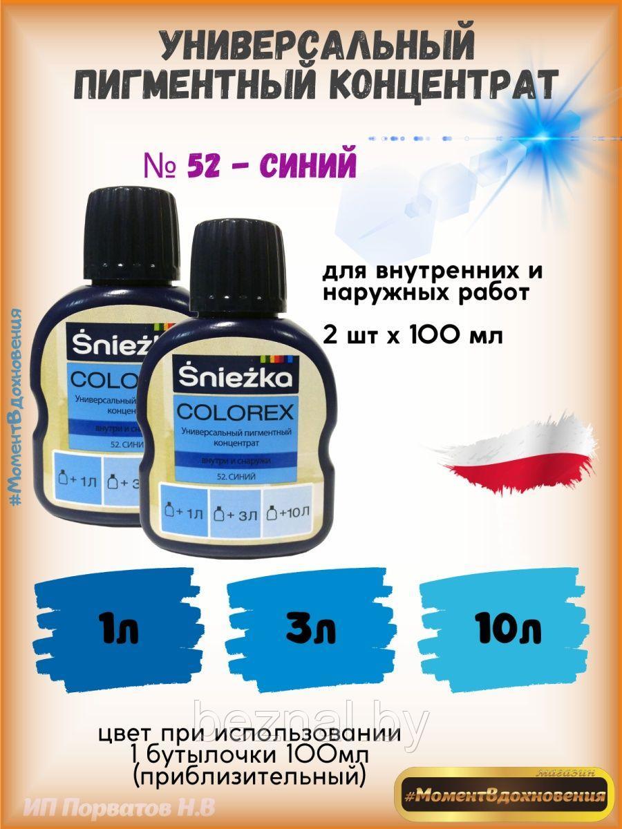 Колеры для краски синий Sniezka Colorex 100мл*2шт - фото 1 - id-p207334031