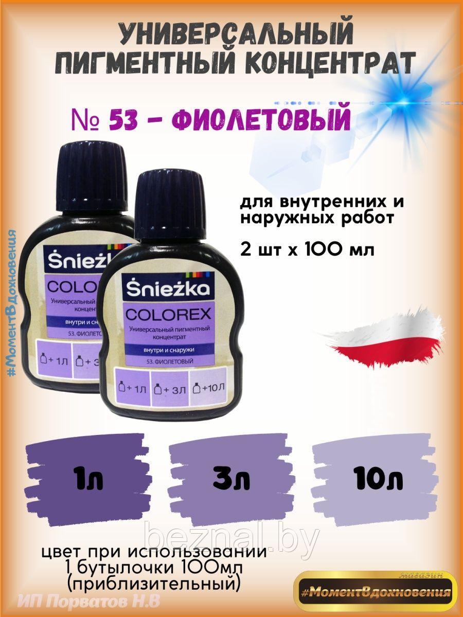 Колеры для краски фиолетовый Sniezka Colorex 100мл*2шт - фото 1 - id-p207334033