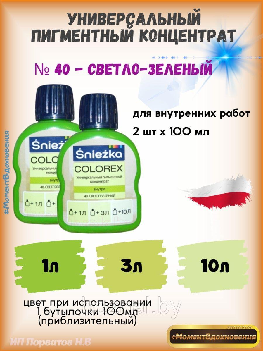 Колеры для краски светло-зеленый Sniezka Colorex 100мл*2шт - фото 1 - id-p207334043