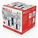 Набор кастрюль Kelli KL-4217 (5л/6.6л/8л), фото 7