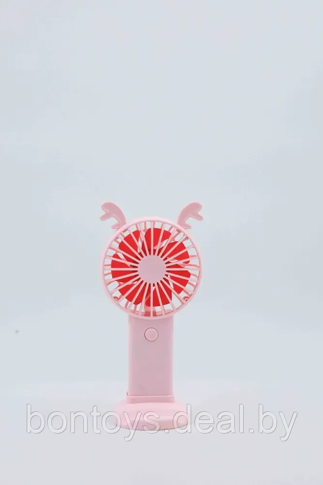 Вентилятор настольный портативный Mini Sweet Fan АКБ USB Ветродуйка кулер охладитель воздуха, розовый - фото 8 - id-p207342002