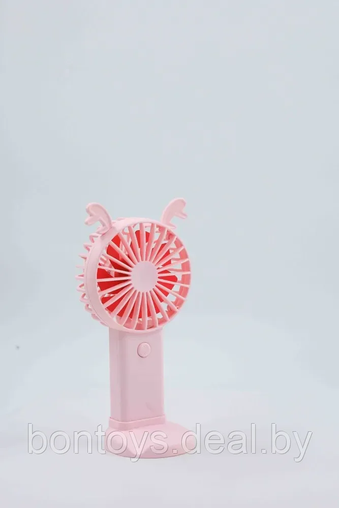 Вентилятор настольный портативный Mini Sweet Fan АКБ USB Ветродуйка кулер охладитель воздуха, розовый - фото 7 - id-p207342002