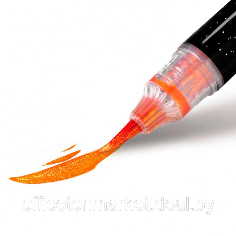Маркер-кисть "Dual Metallic Brush" оранжевый металлик - фото 2 - id-p207331872